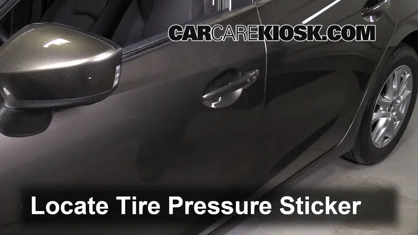 2014 Mazda 3 Touring 2.0L 4 Cyl. Sedan Tires & Wheels Check Tire Pressure